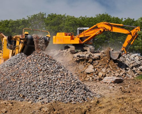 Stone,Crusher,And,Crane,In,Working