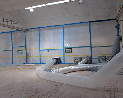 Asbestos,Removal,In,A,Factory